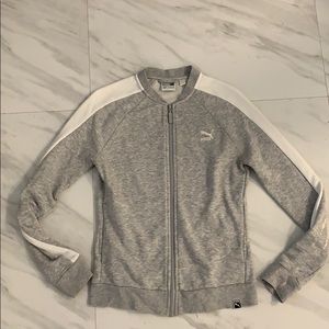 Puma Heather Grey Zip Up